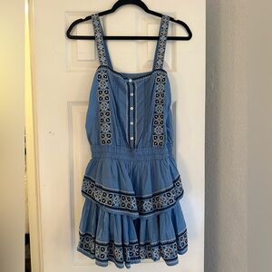 LoveShackFancy Blue mini dress